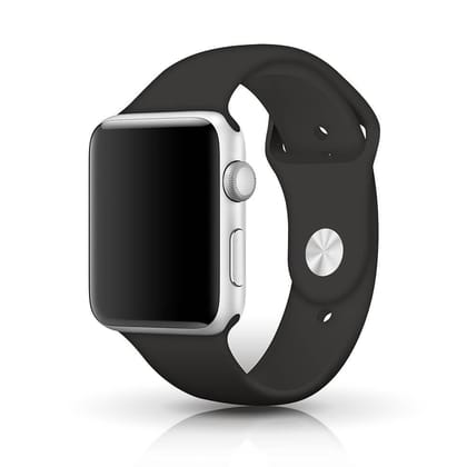 NIYO TOYS Sports Silicone Band for iWatch – Colorful Styles-S / M / Black