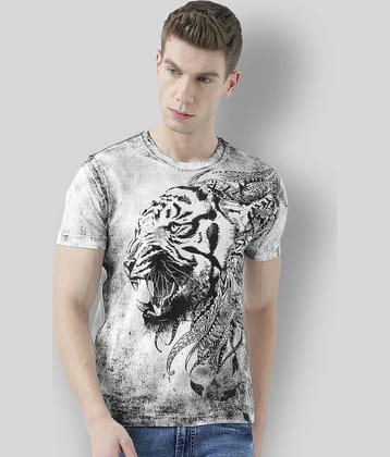 Huetrap Pack of 1 Cotton Regular Fit Men's T-Shirt ( White )