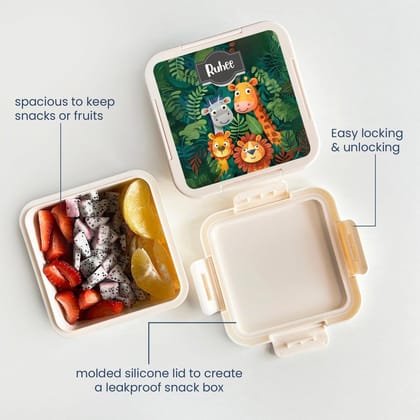 Custom Snack Box & Lunch Box for kids - Jungle Safari Theme-Snack Box