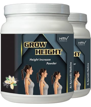Hmv Herbals Grow Height Herbal Height Growth Vanilla Powder 200 Gm Pack of 2
