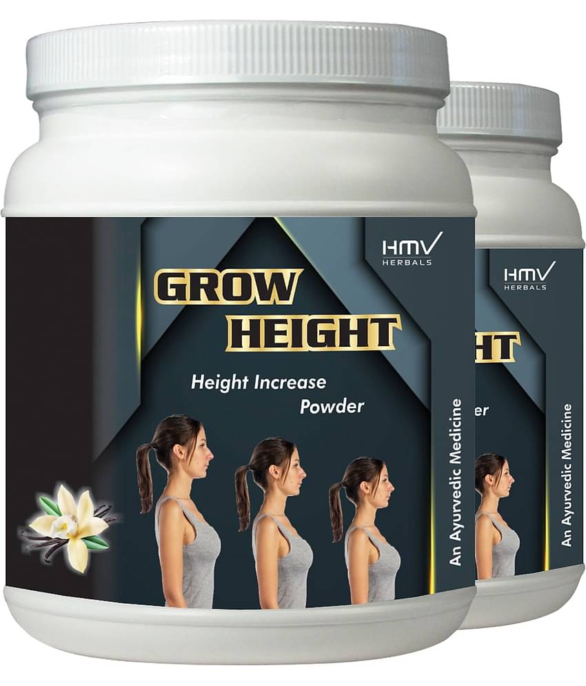 Hmv Herbals Grow Height Herbal Height Growth Vanilla Powder 200 Gm Pack of 2