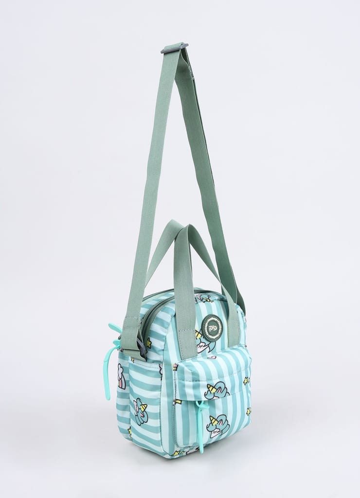 PB Pearlbags Soft Crossbody Shoulder Or Hand Bag or Sling bag Water Resistant Anti Fall Stationery Storage Bag Handbag Clutch Bag Sweet Birthday Gift For 5-10 Years Children Students Girls