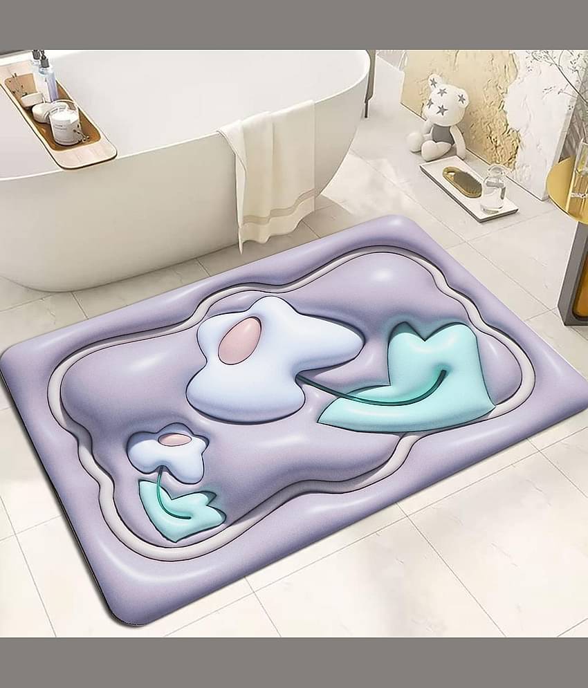 - Anti-skid Rubber Door Mat ( 60 X 40 cm ) Single - Purple