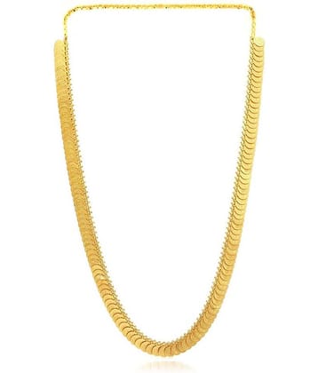 shankhraj mall Alloy Golden Long Haram Designer Gold Plated Necklace