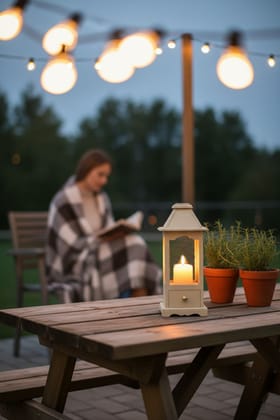 Dbeautify's MDF Lantern Candle Holder with Drawer