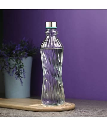 AFAST Water Milk Transparent Bottle Nude Glass Water Bottle 1000 mL ( Set of 1 )