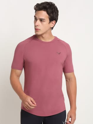 Invincible Men's Stretch Short Sleeve Tee-Tulipwood / S