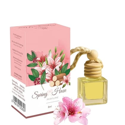 Spring Haze Car Freshener Aroma Oil Spring Haze Hanging Car Perfume 8ML  Premium Essential Oil Car Freshener with Wooden Diffuser Cap