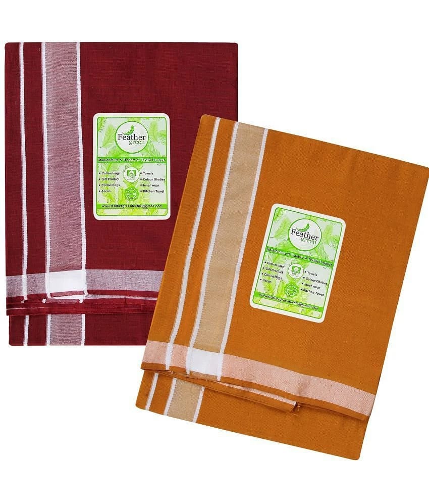 Feather Green Multi Dhoti - Free size