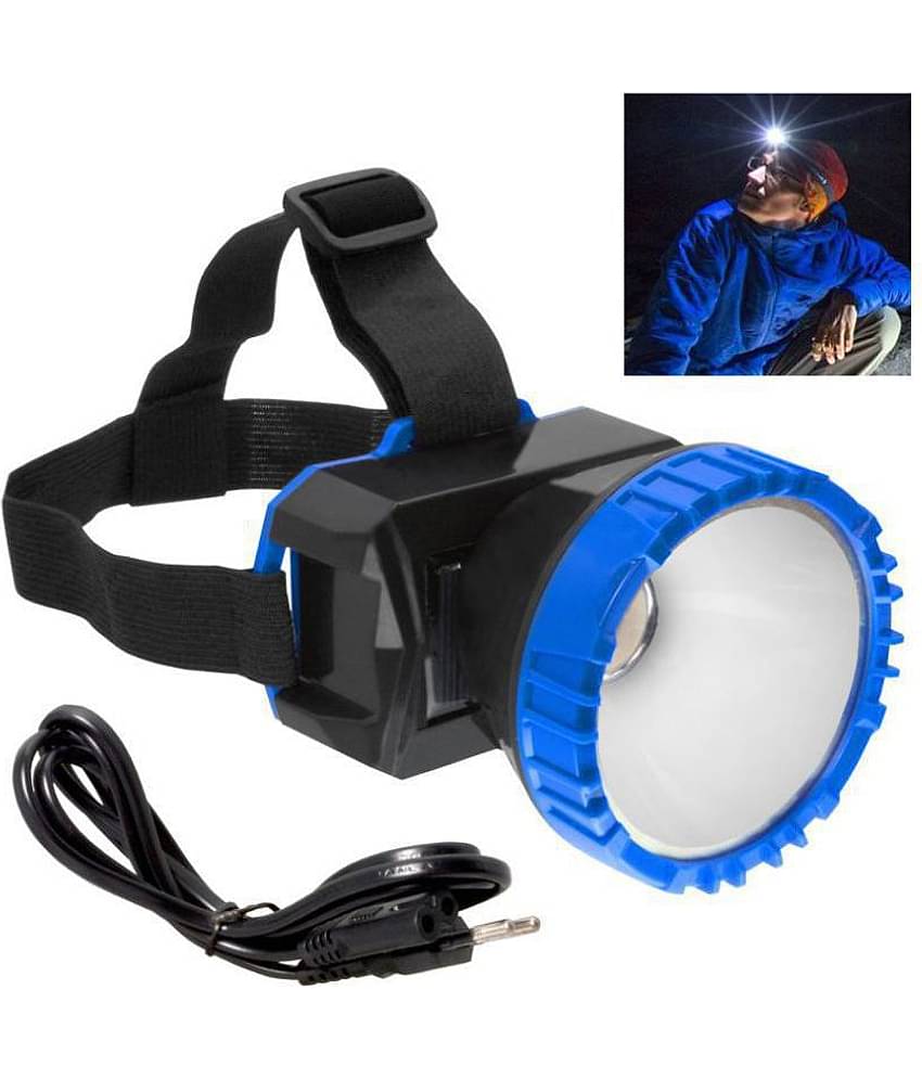 Rechargeable 1 Big Led Ultra Bright Headlamp Headlight Head Lamp Torch Flashlight