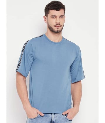 AUSTIZ Pack of 1 Cotton Blend Regular Fit Men's T-Shirt ( Pink )
