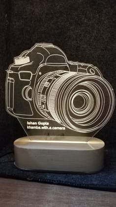 Personalized Camera desktop Lamp-Warm White