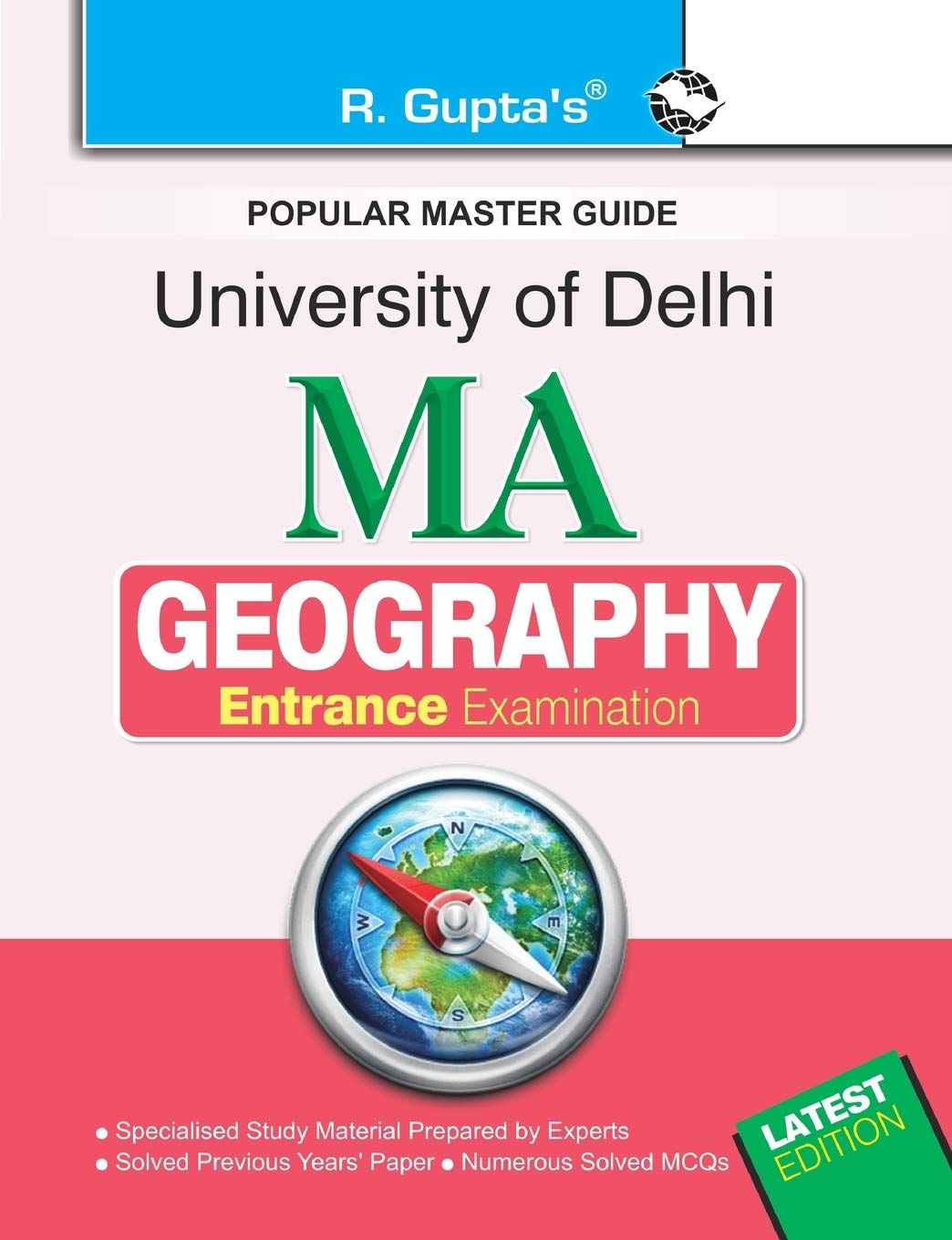 University of Delhi: M.A. (Geography) Entrance Exam Guide [Paperback] [Feb 19, 2022] RPH Editorial Board