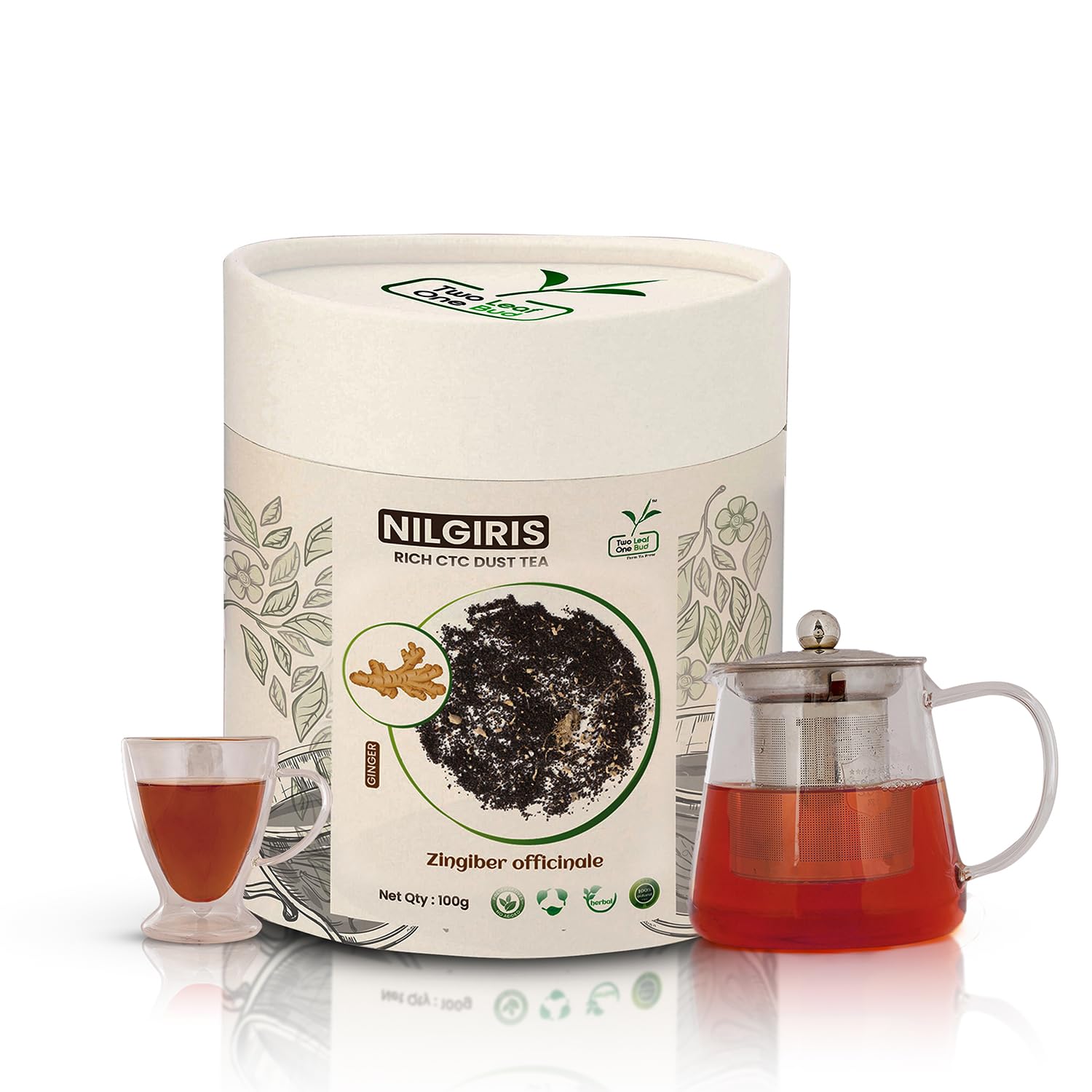 Two Dust One Bud Nilgris Rich CTC Dust Tea - Ginger 1 Kg