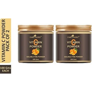 PARK DANIEL 100% Pure & Natural Vitamin C Powder- For Whitening & Brightening Combo Pack of 2 Jars of 100 gms(200 gms) (200 g)