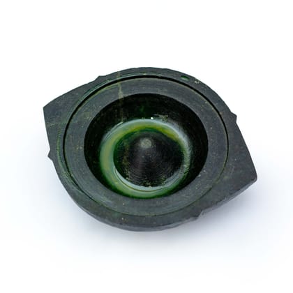 Soapstone Conical Paniyaram Kal - Large Cavity-ONE