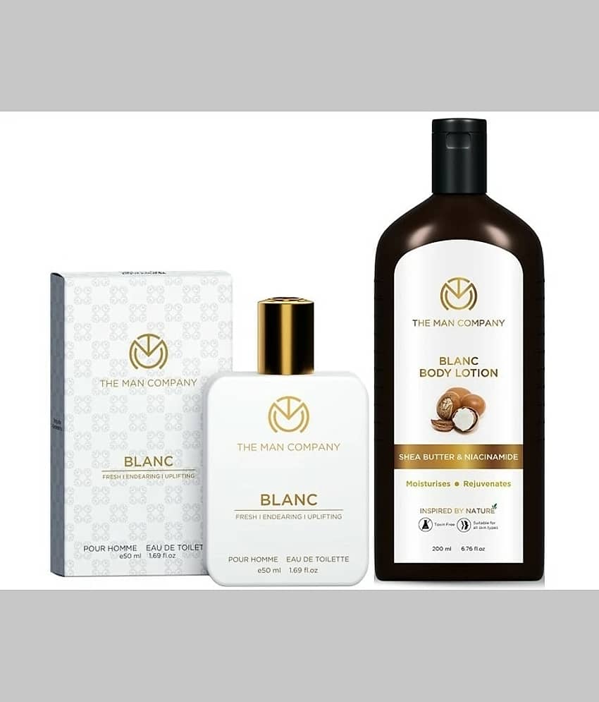 The Man Company Blanc Body Perfume & Body Lotion Combo For Long Lasting Fragrance