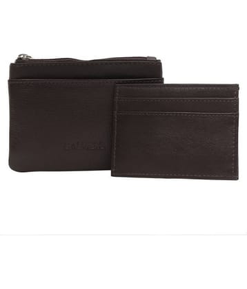 Calfnero Genuine Leather Key Case/Coin Wallet cum Card Holder