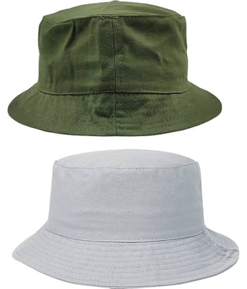Zacharias - Multi Color Cotton Men's Hat ( Pack of 2 )