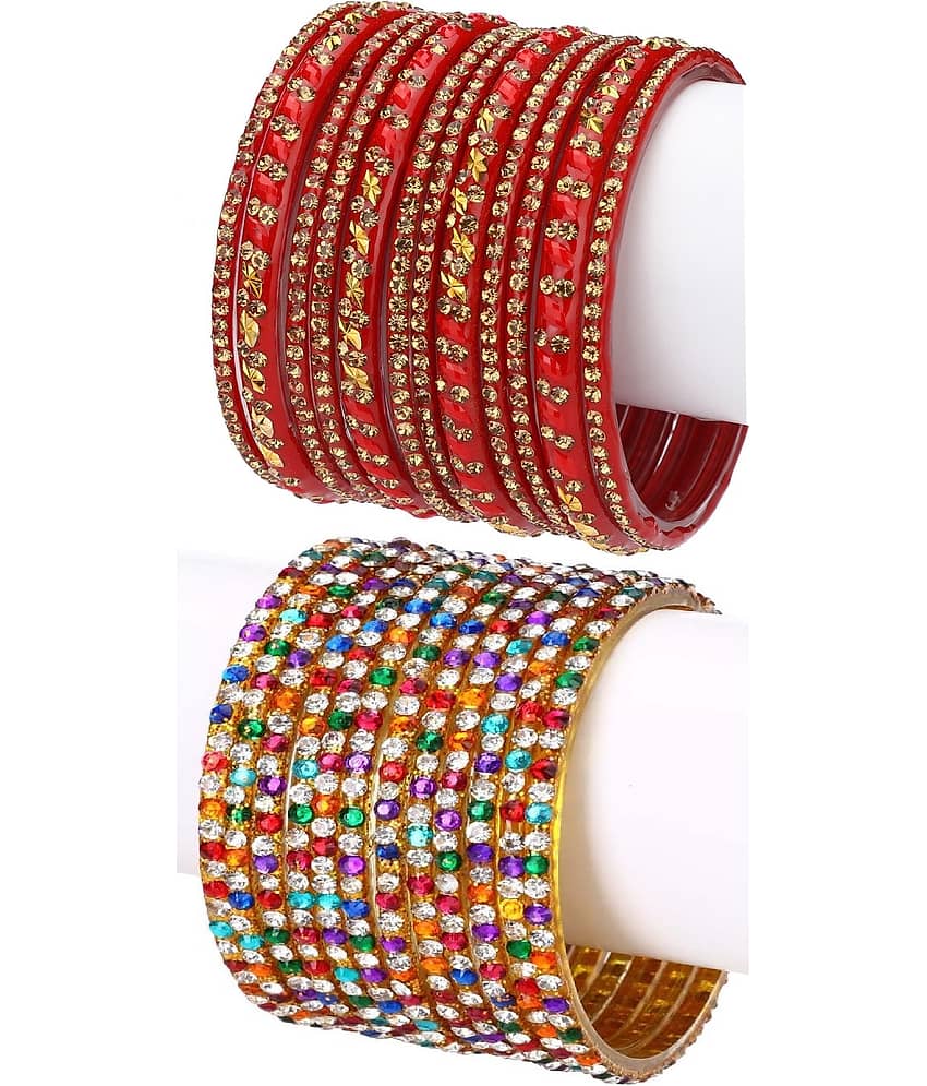 Somil Designer Wedding Fancy Glass Bangle Set For Party, Marriage, Function And Daily Use