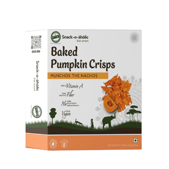 Snack O aholic Baked Pumpkin Crisps - 100g