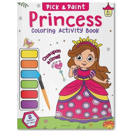Wonder House Pick and Paint Coloring Activity Book Princess