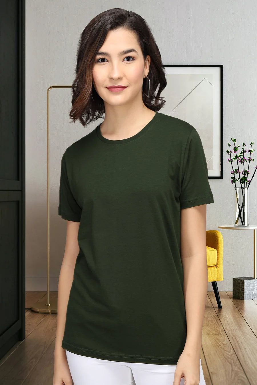 Army Green - Classic Relax Crew-S / Army Green