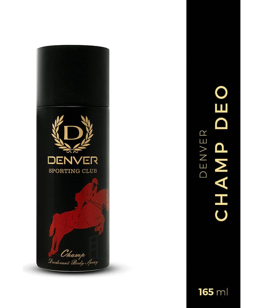 DENVER Sporting Club Champ Deo Long Lasting Deodorant Spray - For Men 165 ml, (Pack of 1)