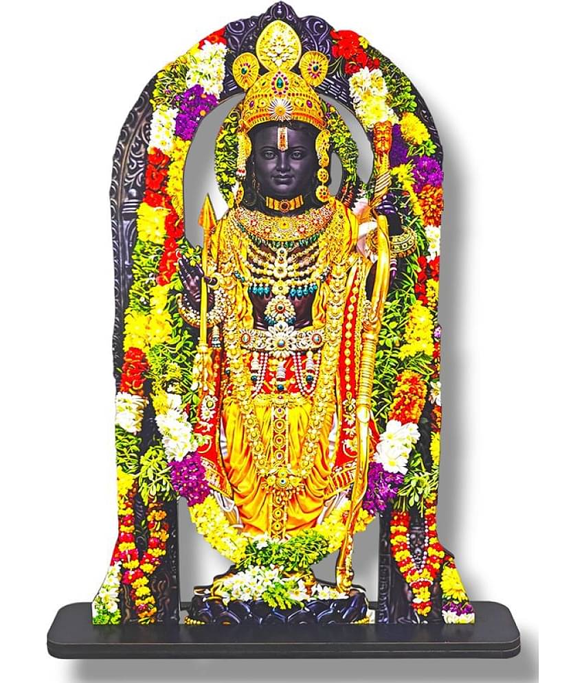 Saf Shree Ram Lala Religious MDF Showpiece Idol (20 cm)