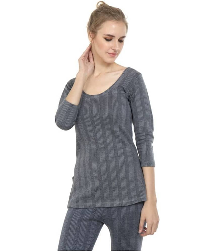 Zeffit Cotton Topwear - Grey Single