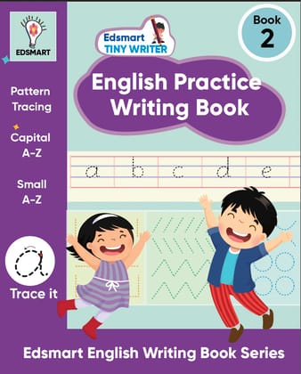 English Writing practice books for beginners level 2 - Small letters a-z | copy writing book for kids | handwriting improvement book Worksheets for CBSE -Edsmart Tiny Writer [Perfect Paperback] [Jan 01, 2024] Edsmart Edu Services Pvt Ltd