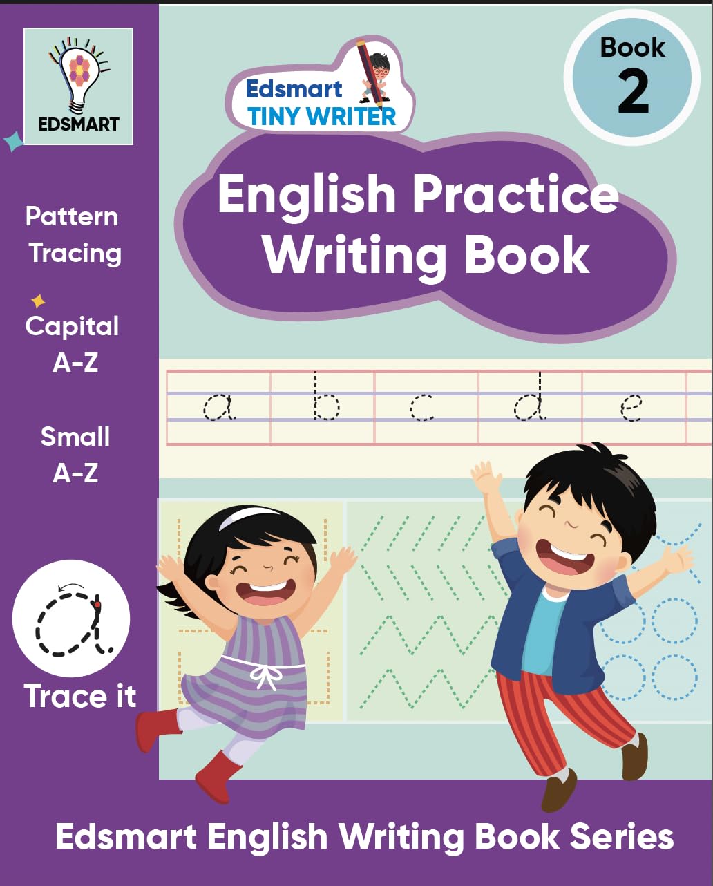 English Writing practice books for beginners level 2 - Small letters a-z | copy writing book for kids | handwriting improvement book Worksheets for CBSE -Edsmart Tiny Writer [Perfect Paperback] [Jan 01, 2024] Edsmart Edu Services Pvt Ltd