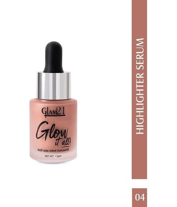 Glam21 MultiGlow Highlighter Serum Gives a Natural Glow Waterproof Longwear 15g Shade-04