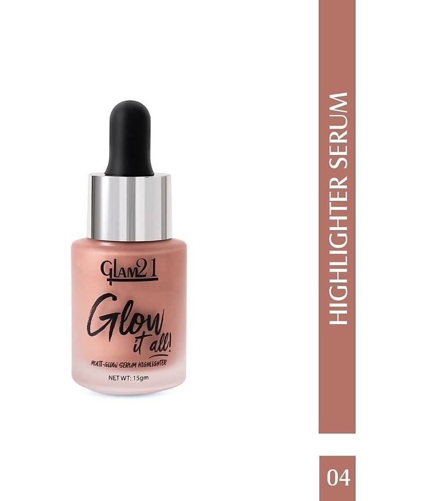 Glam21 MultiGlow Highlighter Serum Gives a Natural Glow Waterproof Longwear 15g Shade-04
