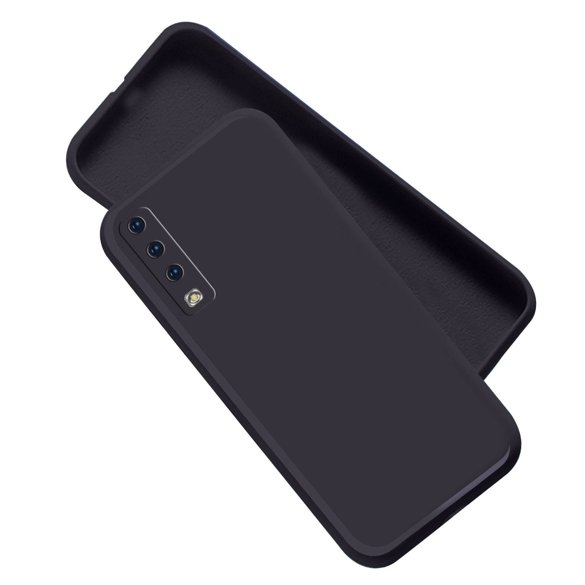 A rtistque Liquid TPU Silicone Matte Shockproof Flexible with Camera Protection Soft Back Cover Case for Samsung Galaxy A7 2018-Black A rtistque Liquid TPU Silicone Matte Shockproof Flexible with Camera Protection Soft Back Cover Case for Samsung Galaxy