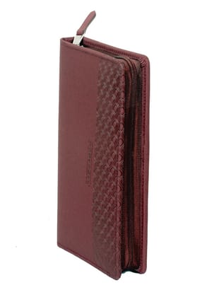 Sukeshcraft. RFID Safe Holder for 4 PASSPORTS,6 Card,Currency,Boarding Pass (Wine)