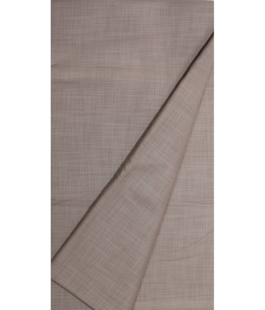 KUNDAN SULZ GWALIOR Brown Cotton Blend Unstitched Shirt pc