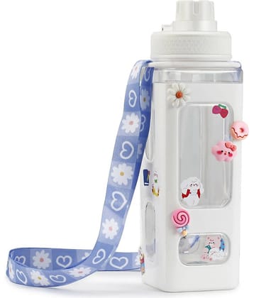 Radhe Fashion Cartoon water bottle for kids, kawaii water bottle Multicolour Plastic School Water Bottle 700 mL ( Set of 1 )