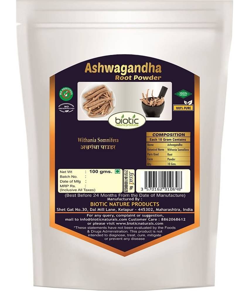 Biotic Aswagandha Powder / Ashwagandha Powder 100 gm