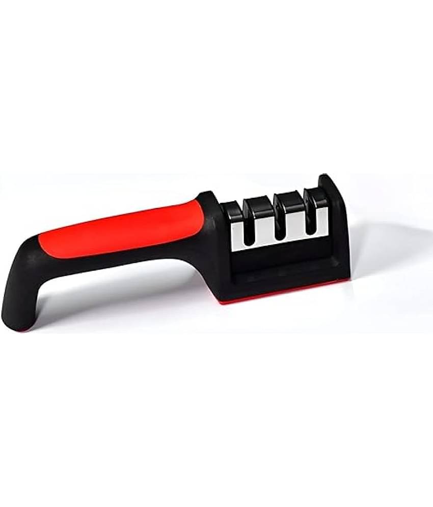 Shopeleven Red Iron Knife Sharpner Blade Length 5 cm ( Pack of 1 )