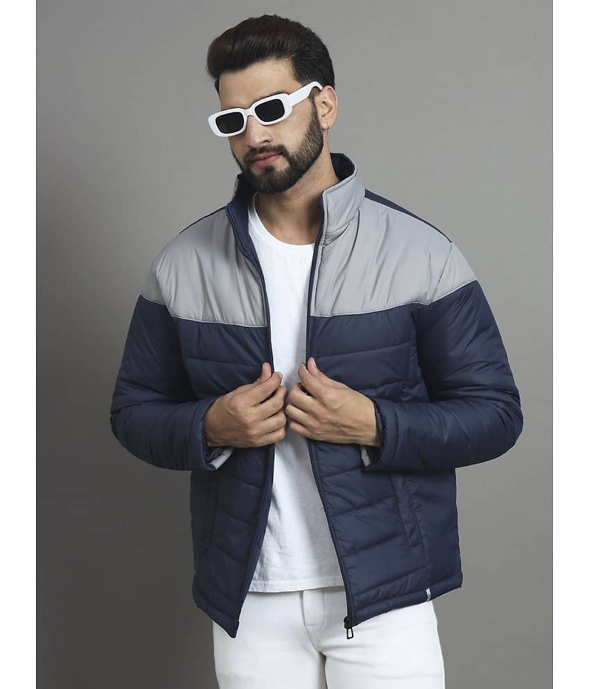 renuovo Polyester Men's Puffer Jacket - Navy Blue ( Pack of 1 )