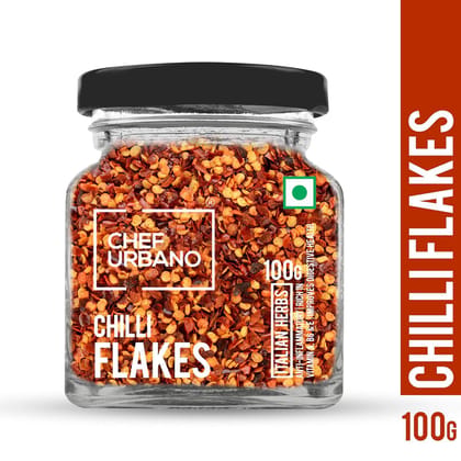 Chef Urbano Herbs Chilli Flakes Bottle 100 Gms (MRP: Rs. 160/-)