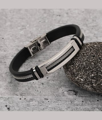 FASHION FRILL Silver Bracelet ( Pack of 1 )