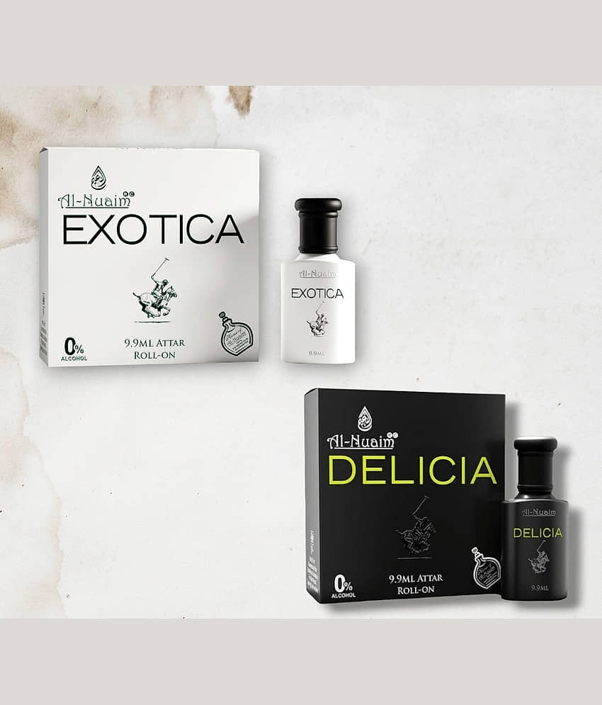 Al-Nuaim Rose Non- Alcoholic 20ml Attar ( Pack of 2 )