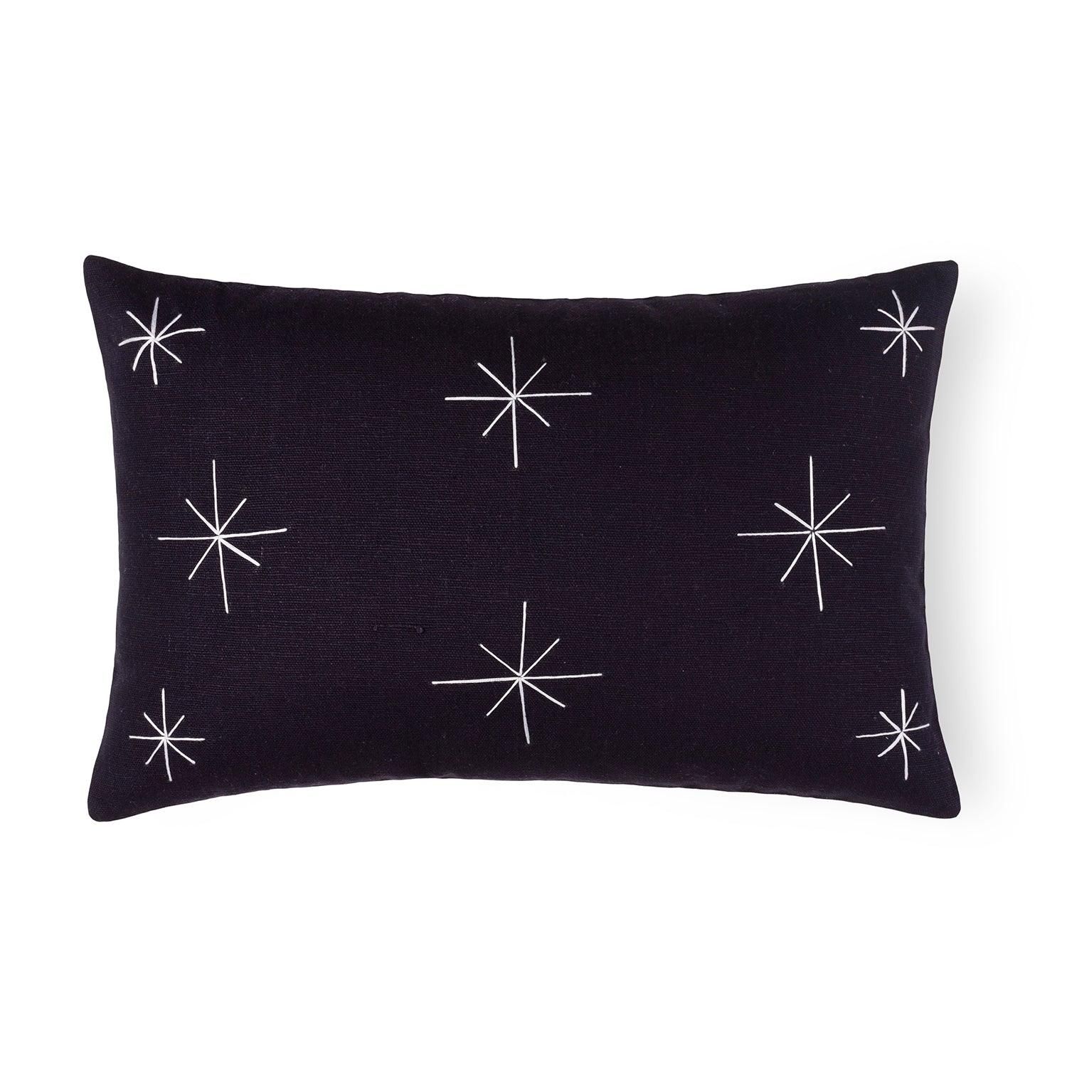 Christmas Cushion Cover with Embroidery 12x18 Inches