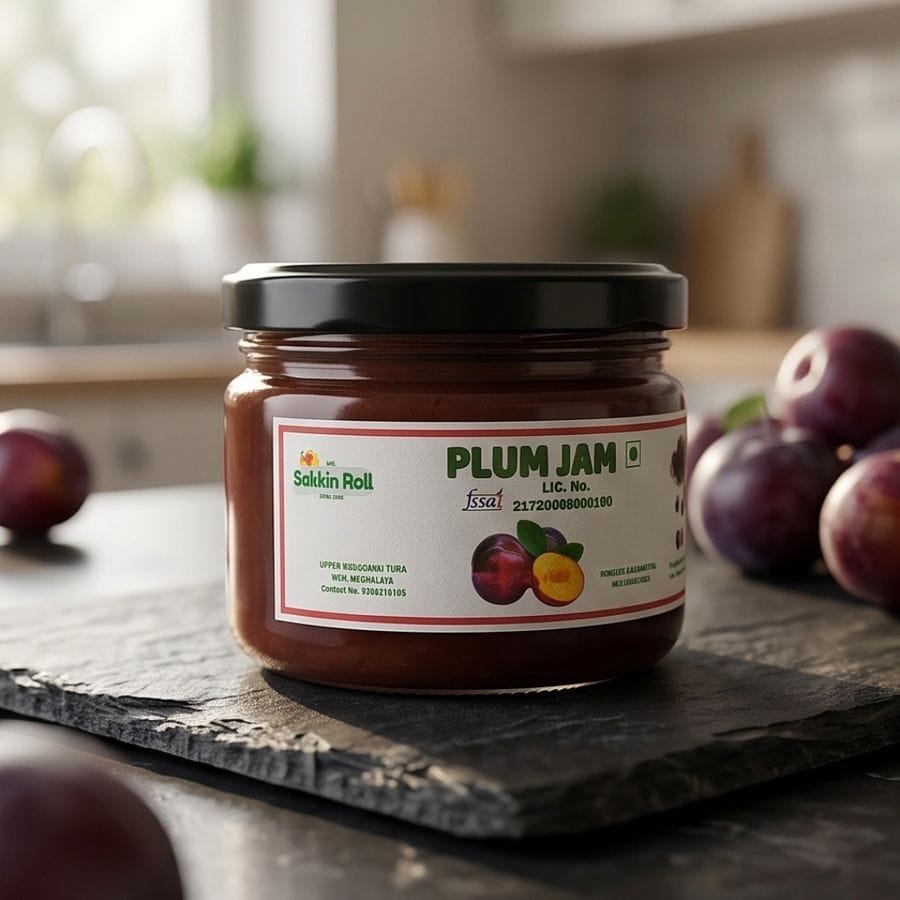 Plum Jam - 100 gm - One glass jar