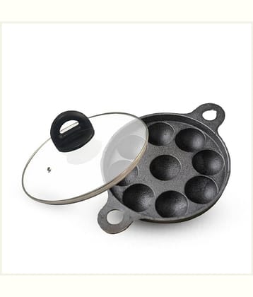 The Indus Valley Cast Iron No Coating Appam Patra ( Pack of 1 )