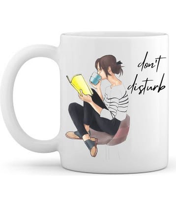 THRIFTKART - White Ceramic Coffee Mug ( Pack of 1 )