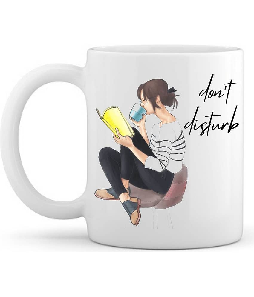 THRIFTKART - White Ceramic Coffee Mug ( Pack of 1 )