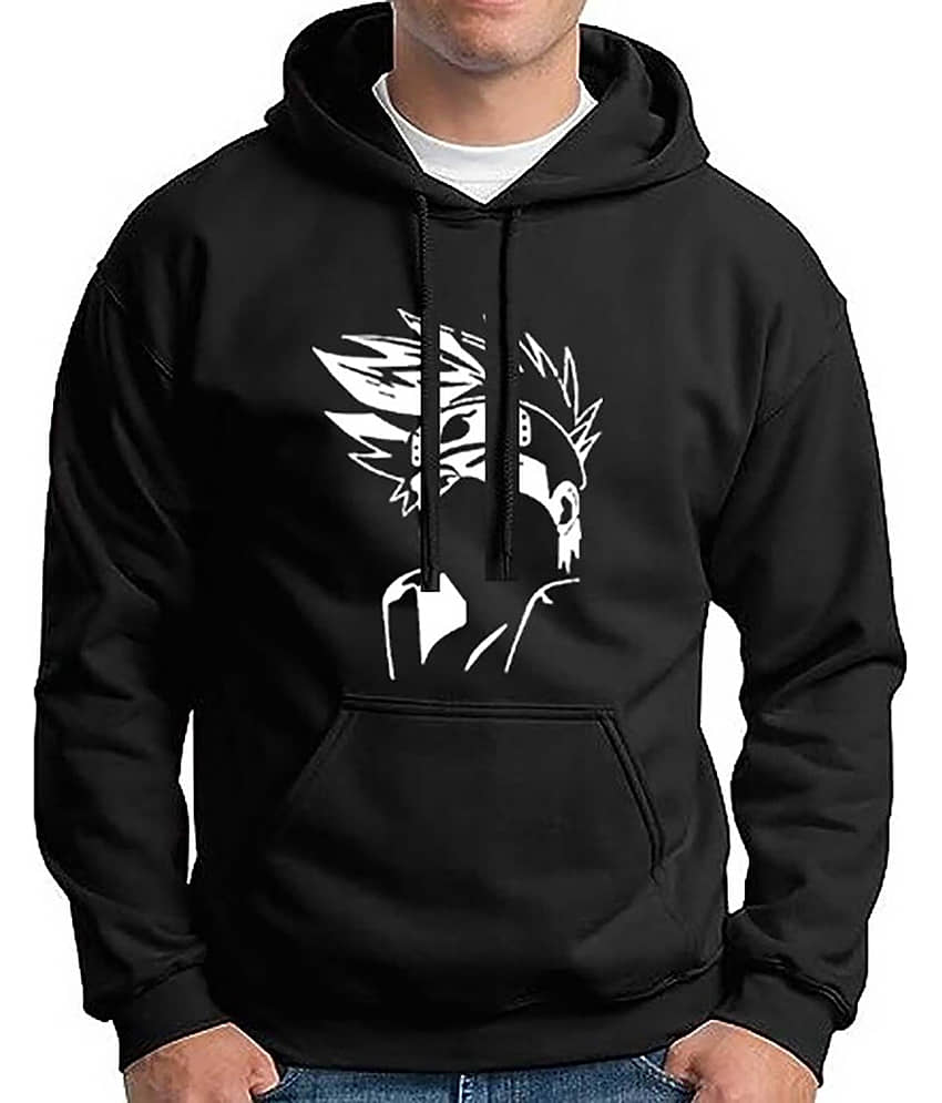 code yellow Fleece Hooded Men's Sweatshirt - Black ( Pack of 1 )